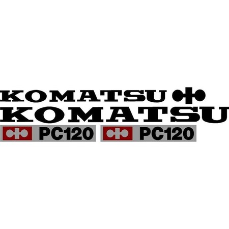 Aftermarket Decal Set for Komatsu Excavator PC120 MAE30-0006